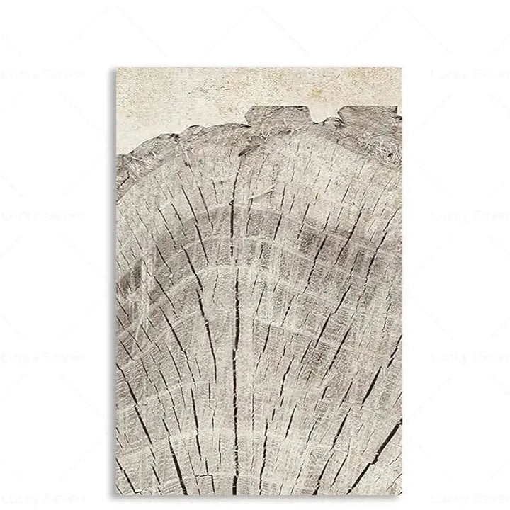 Toile Abstraite Cernes d'Arbres – Impression HD