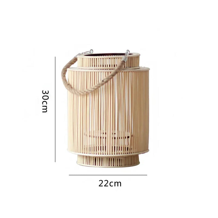 Lanterne Décorative en Imitation Bambou