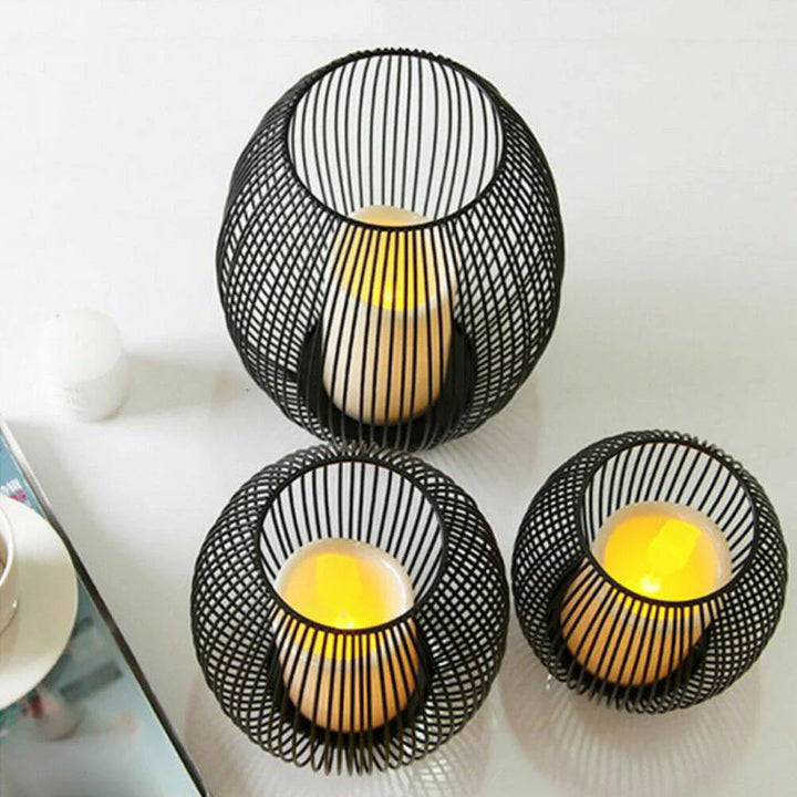 Bougeoir en fer forgé – Élégance intemporelle pour votre décoration