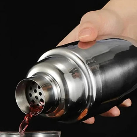 Set de Bar Métallique Luxe – L’art du cocktail à portée de main (10 pièces)