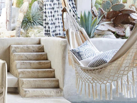 Hamac en macramé