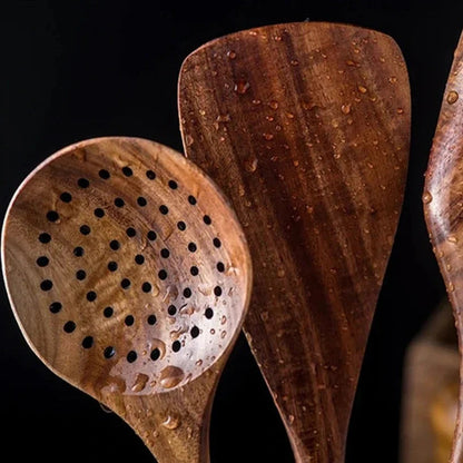 Set de cuisine Acacia 8 pièces