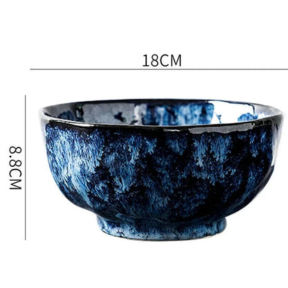 Service de Table Blue Nebula – Élégance Cosmique pour Vos Repas (10 pièces)