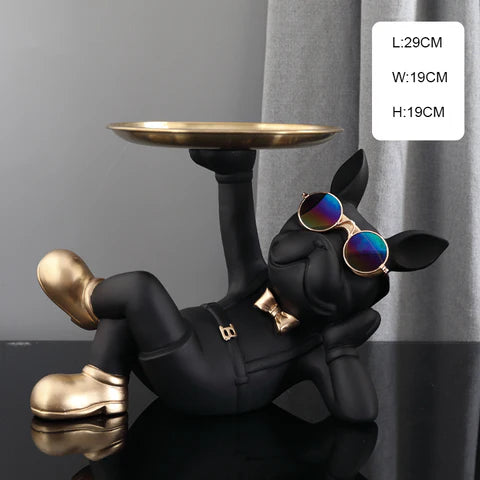 Statue de bulldog français