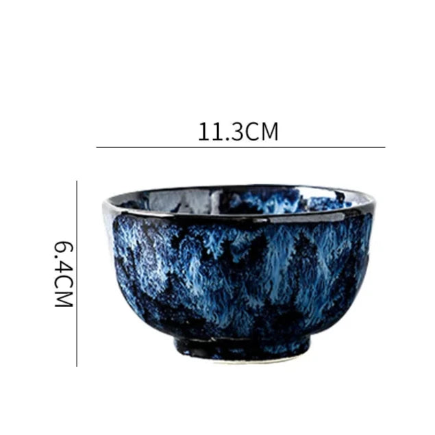 Service de Table Blue Nebula – Élégance Cosmique pour Vos Repas (10 pièces)