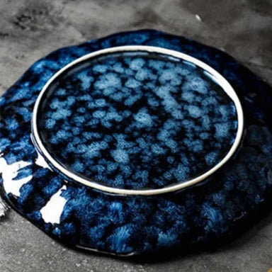 Service de Table Blue Nebula – Élégance Cosmique pour Vos Repas (10 pièces)