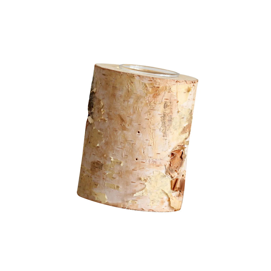 Bougeoir en bois de bouleau