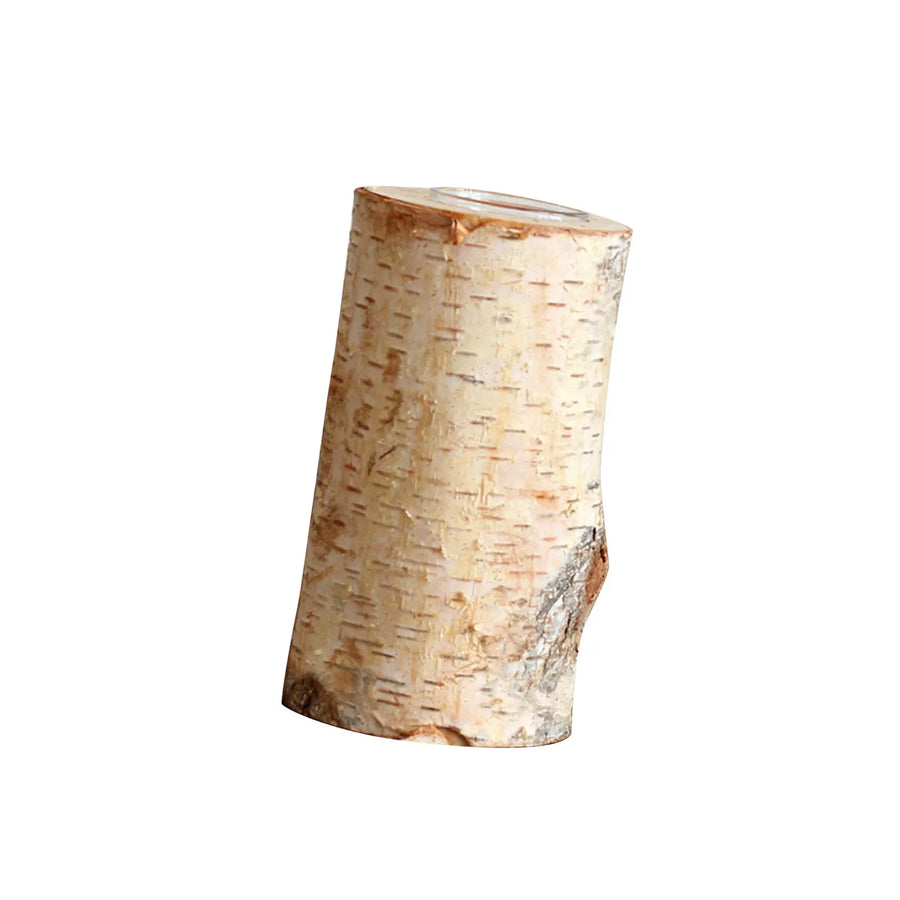 Bougeoir en bois de bouleau