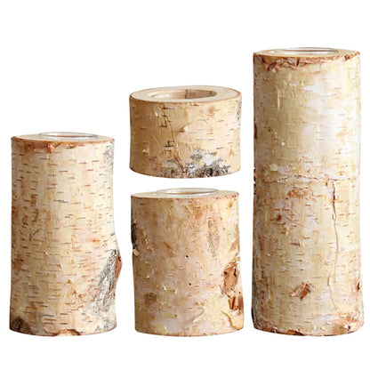 Bougeoir en bois de bouleau