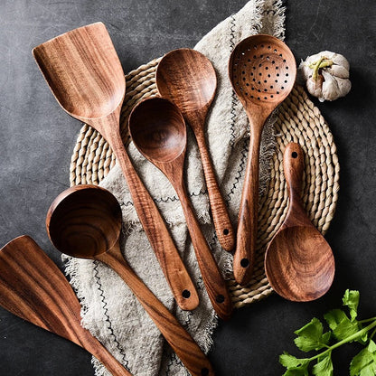 Set de cuisine Acacia 8 pièces