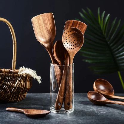Set de cuisine Acacia 8 pièces