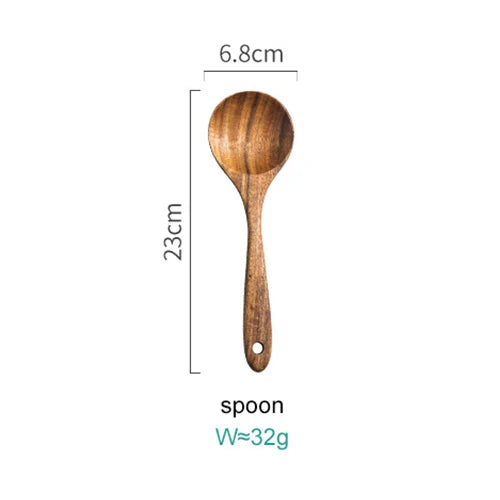 Set de cuisine Acacia 8 pièces