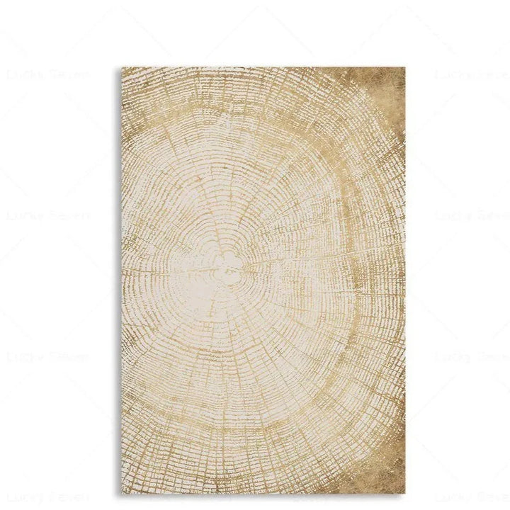 Toile Abstraite Cernes d'Arbres – Impression HD