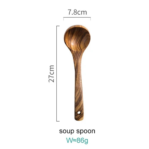 Set de cuisine Acacia 8 pièces