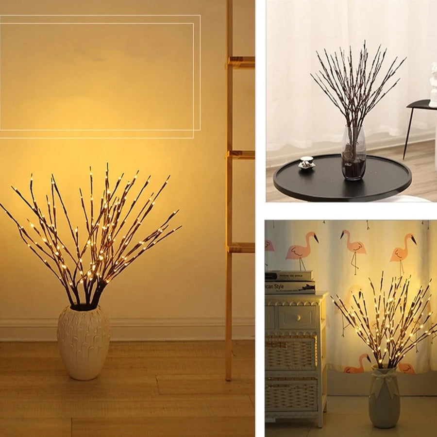 Branche lumineuse en saule