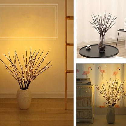 Branche lumineuse en saule