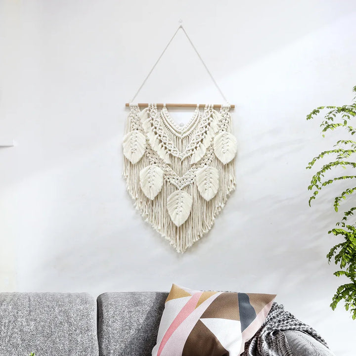 Décoration Murale Macramé Bohème – Tissée à la Main