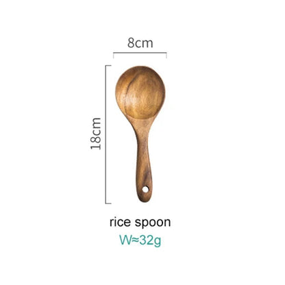 Set de cuisine Acacia 8 pièces