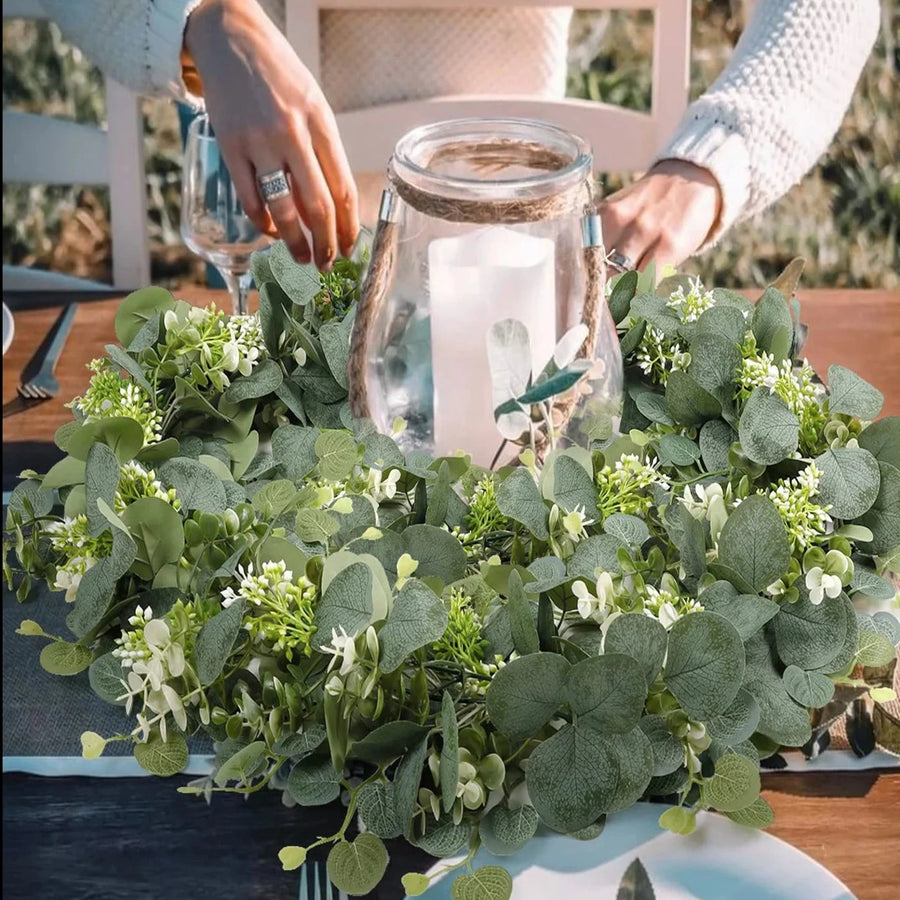 Guirlande en eucalyptus artificiel - Set de 2 pièces