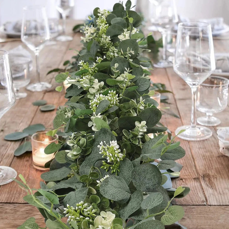 Guirlande en eucalyptus artificiel - Set de 2 pièces