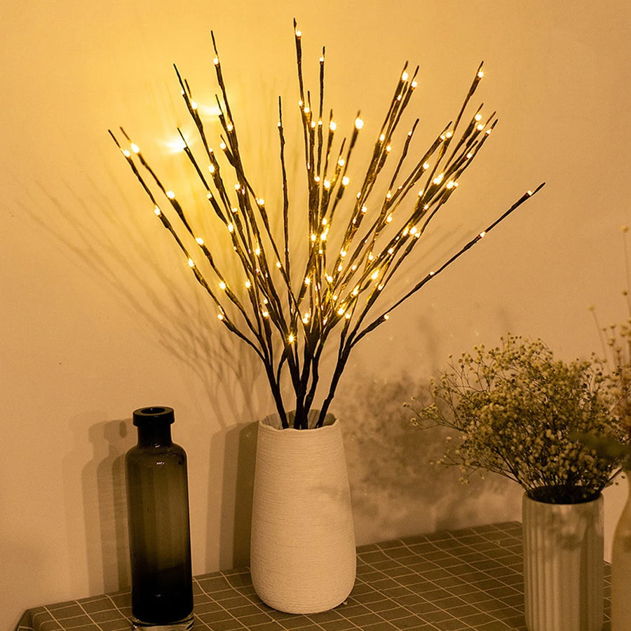 Branche lumineuse en saule