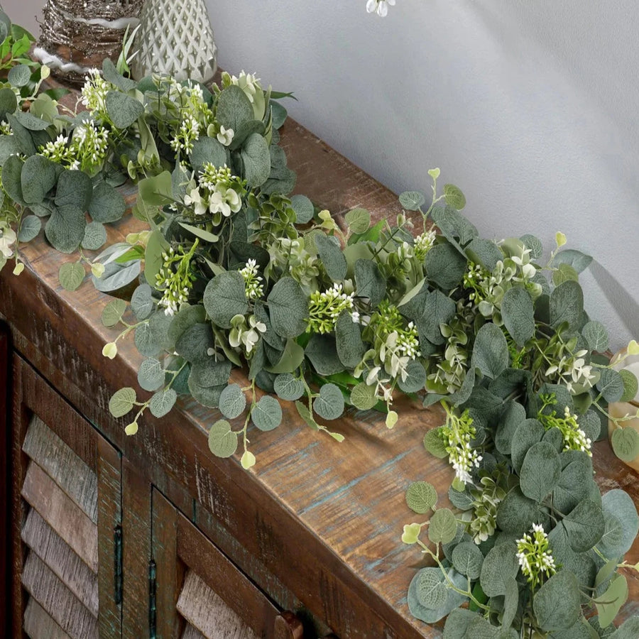 Guirlande en eucalyptus artificiel - Set de 2 pièces