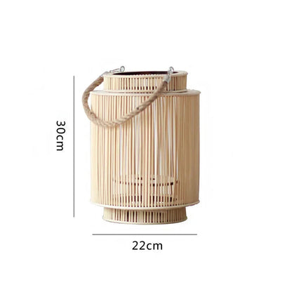 Lanterne Décorative en Imitation Bambou