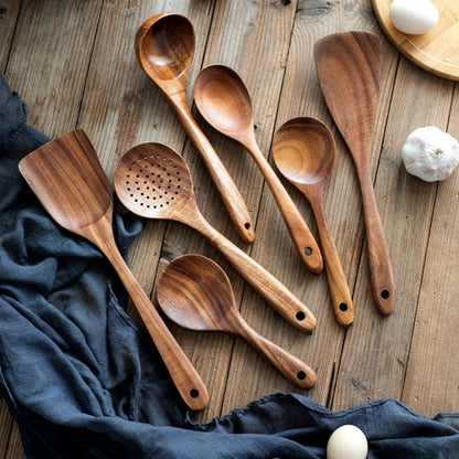 Set de cuisine Acacia 8 pièces