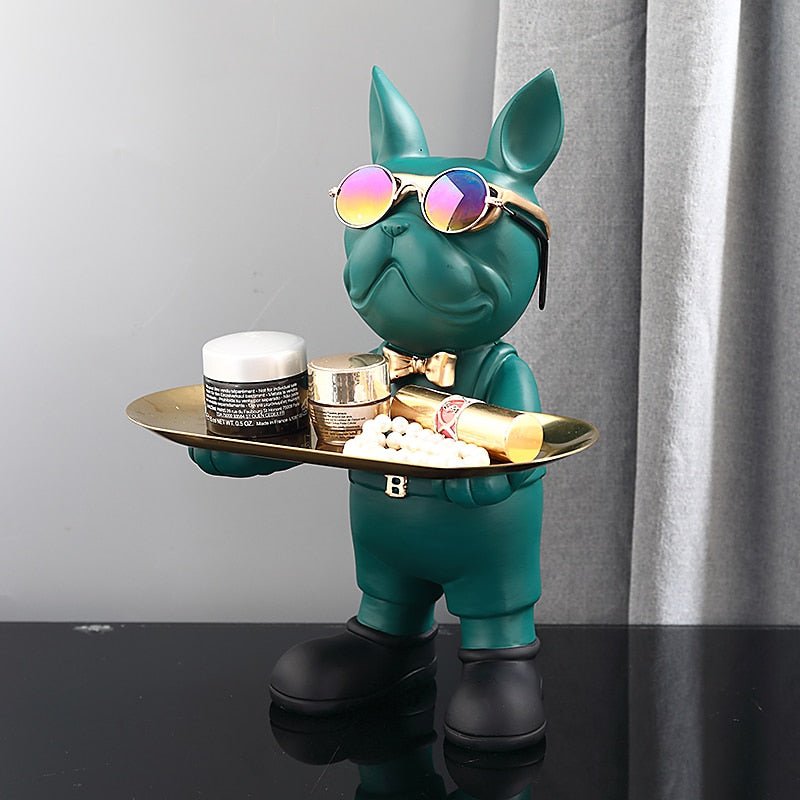 Statue de bulldog français