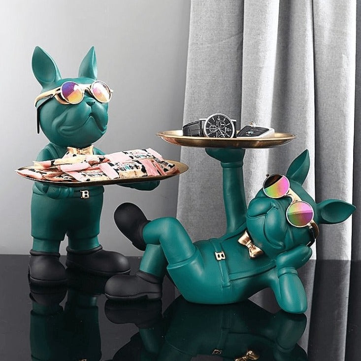 Statue de bulldog français