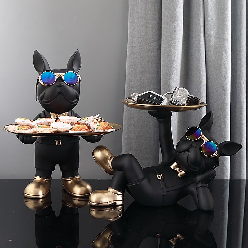 Statue de bulldog français