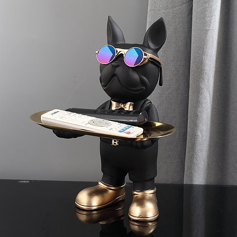 Statue de bulldog français