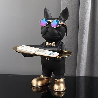 Statue de bulldog français