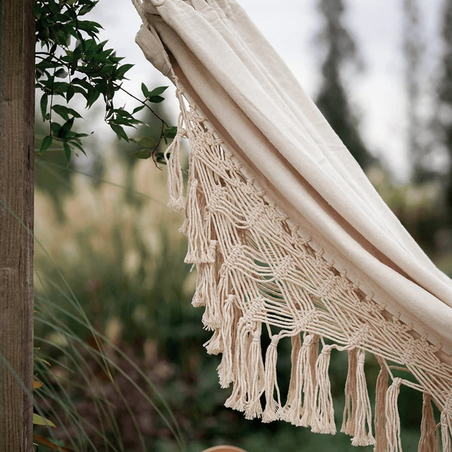 Hamac en macramé