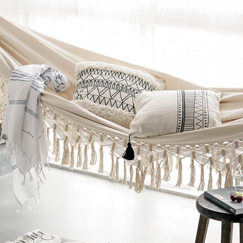 Hamac en macramé